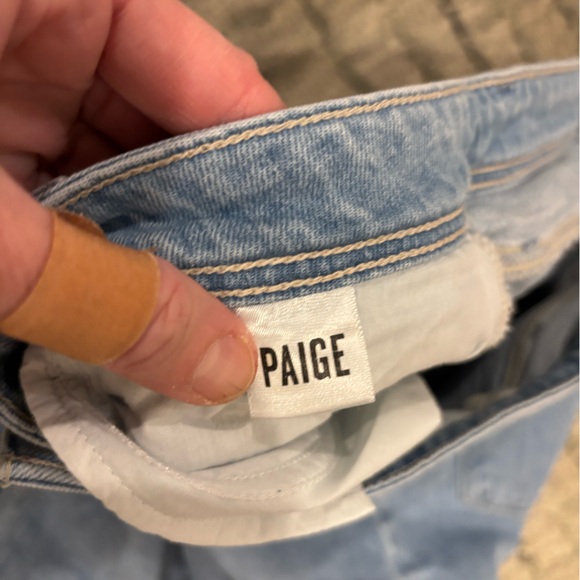 PAIGE Light Blue Straight Leg Jeans - Picture 7 of 10
